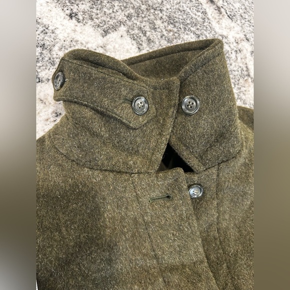 Women's Olive Green jacket virgin wool made in Austria Schneiders Salzburg - Picture 13 of 16
